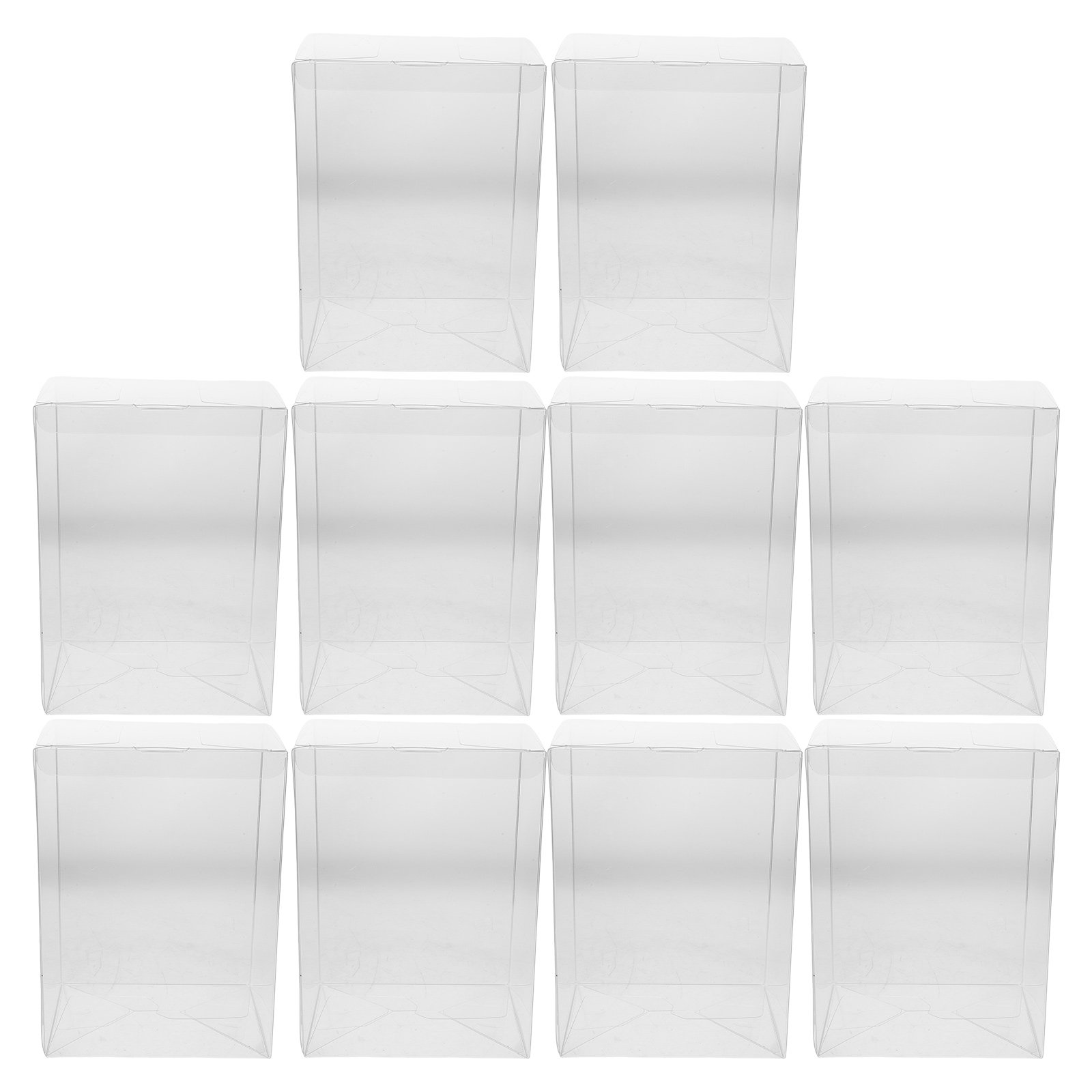 10Pcs Clear Display Case Prote - Action Figure Stand ulasan dan harga