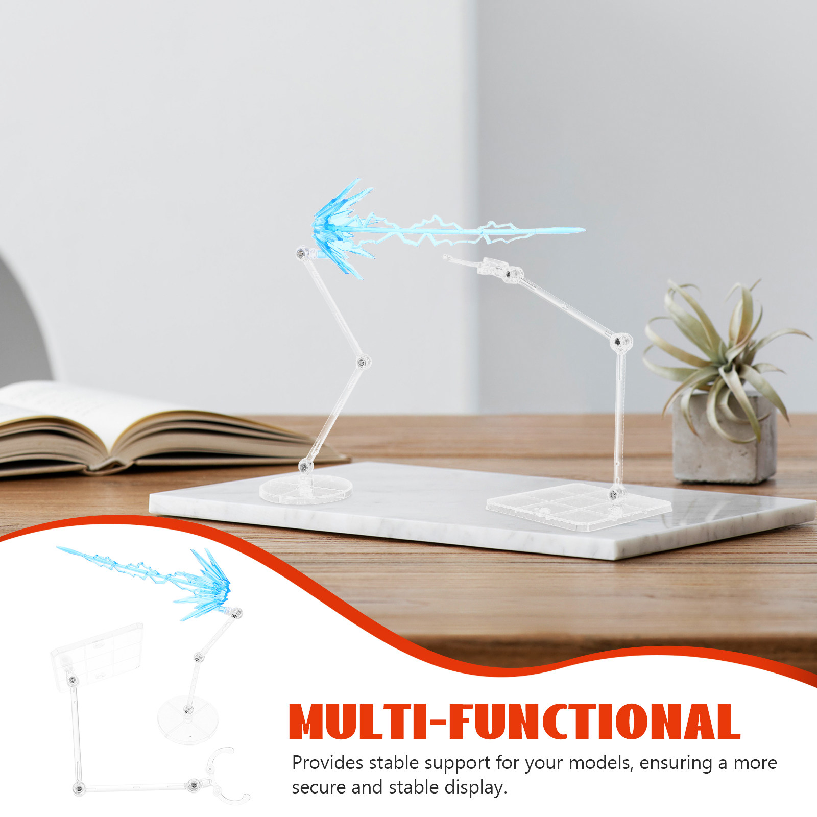 1Set Adjustable Clear Figure S - Action Figure Stand ulasan dan harga